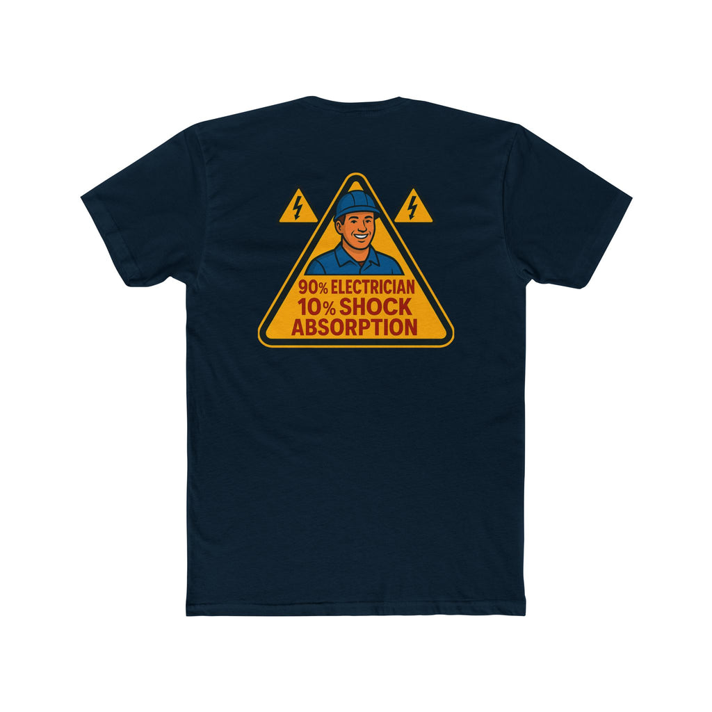 90% Electrician - 10% Shock Absorption Graphic Tee | Electrician T-Shirt