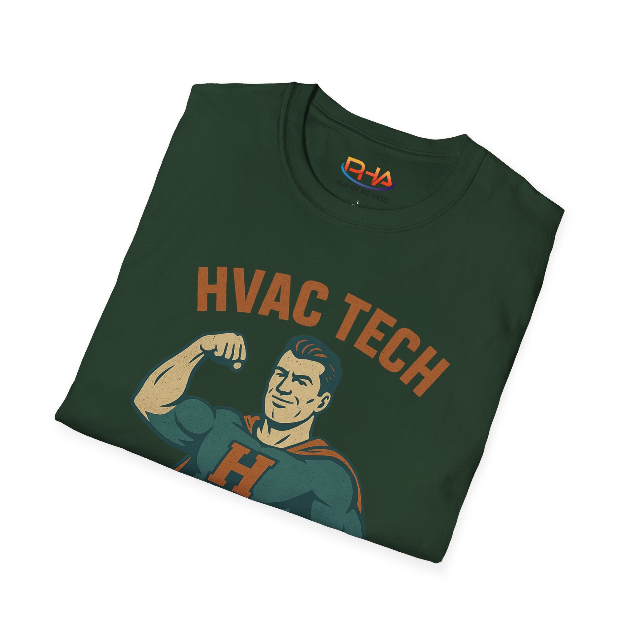 HVAC Tech Superhero Graphic T-Shirt | "Because Electricians Need Heroes Too!"