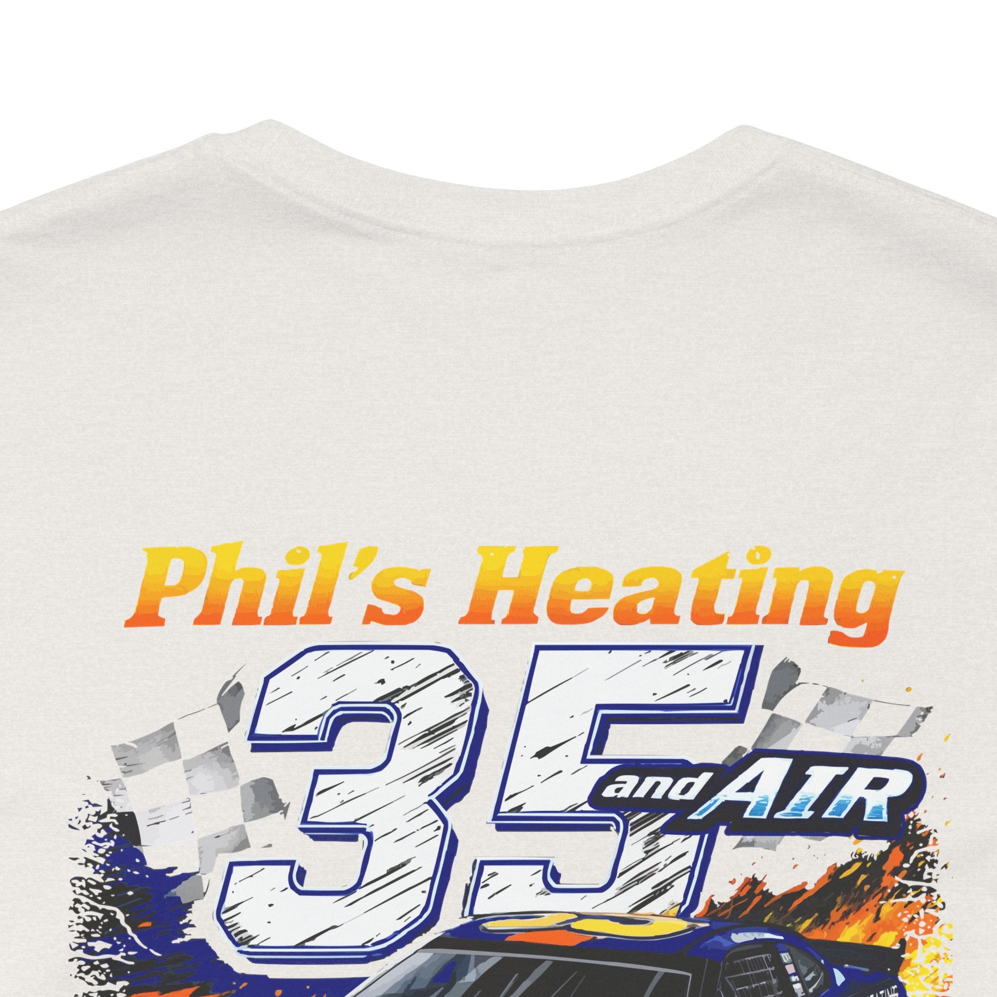 Racing Team Tee | "Phil's Heating and Air - NASCAR #35" | Car Graphic T-Shirt