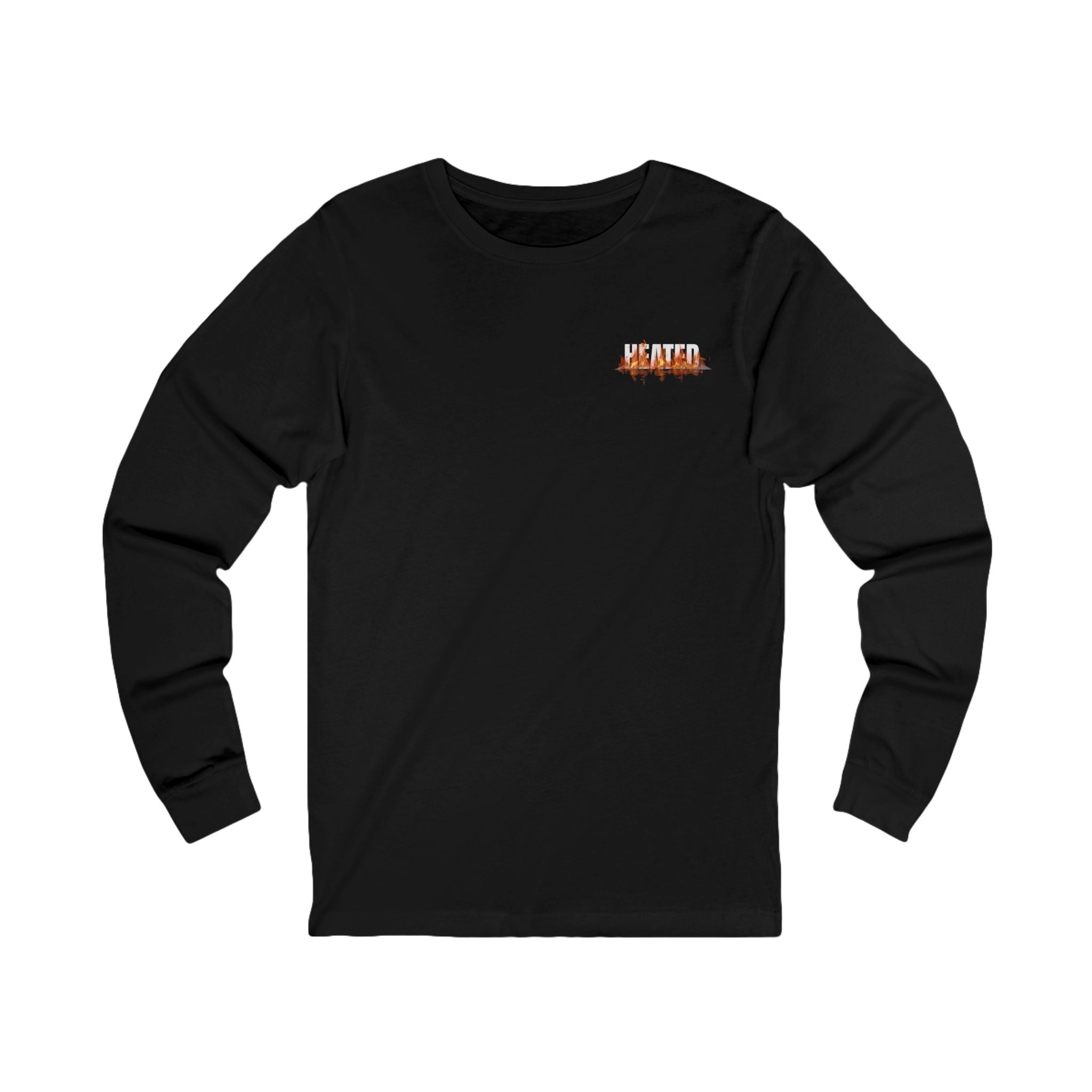HVAC Pro Flame Long-Sleeve Graphic Tee | Heating Cooling Technician Shirt