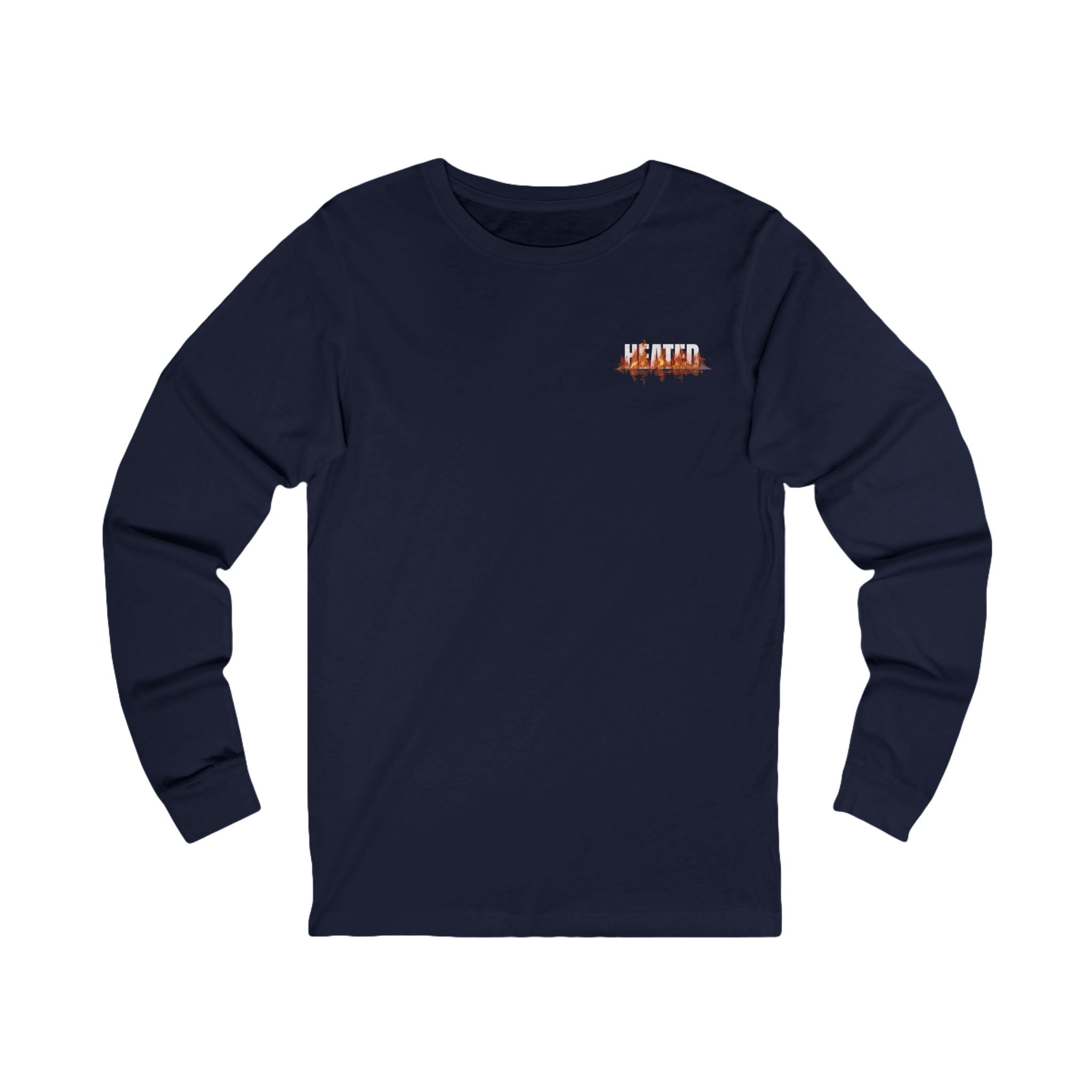 HVAC Pro Flame Long-Sleeve Graphic Tee | Heating Cooling Technician Shirt