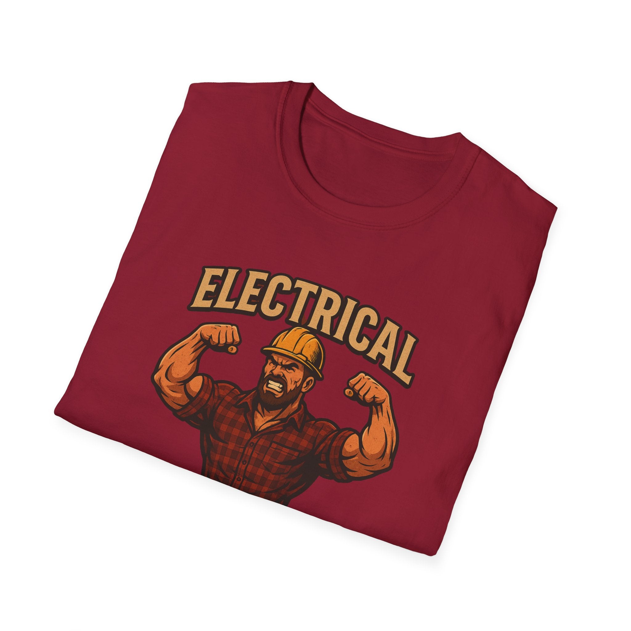 Electrical Warrior T-Shirt | Electrician Muscle Worker Graphic Tee
