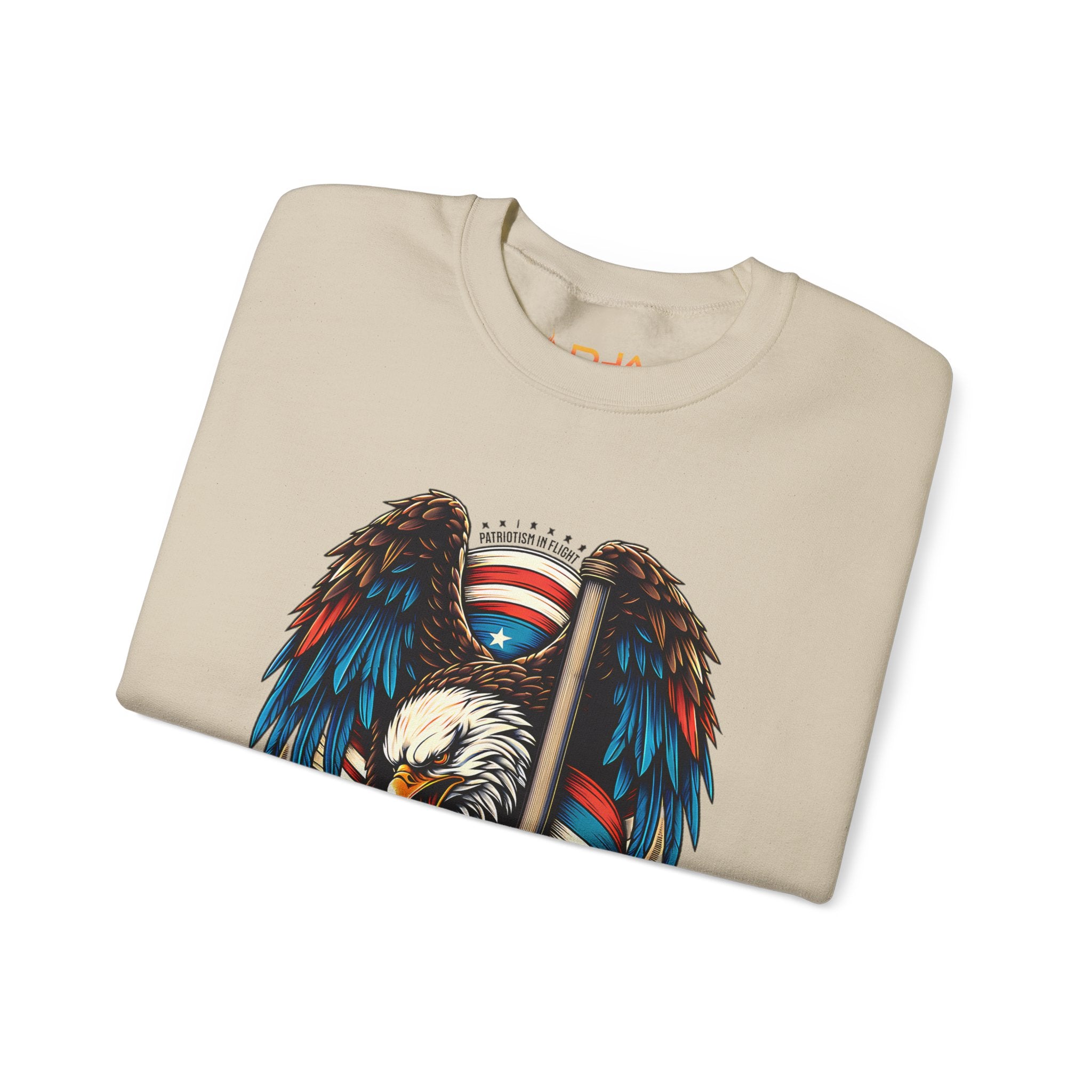 Patriotic Eagle Tradesmen Graphic Sweatshirt | American Flag Tradesmen Design