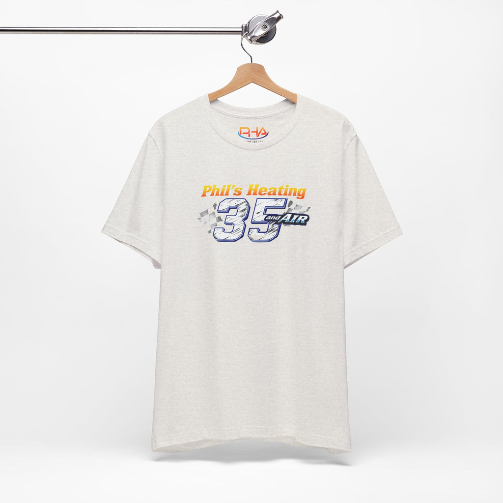 Racing Team Tee | "Phil's Heating and Air - NASCAR #35" | Car Graphic T-Shirt
