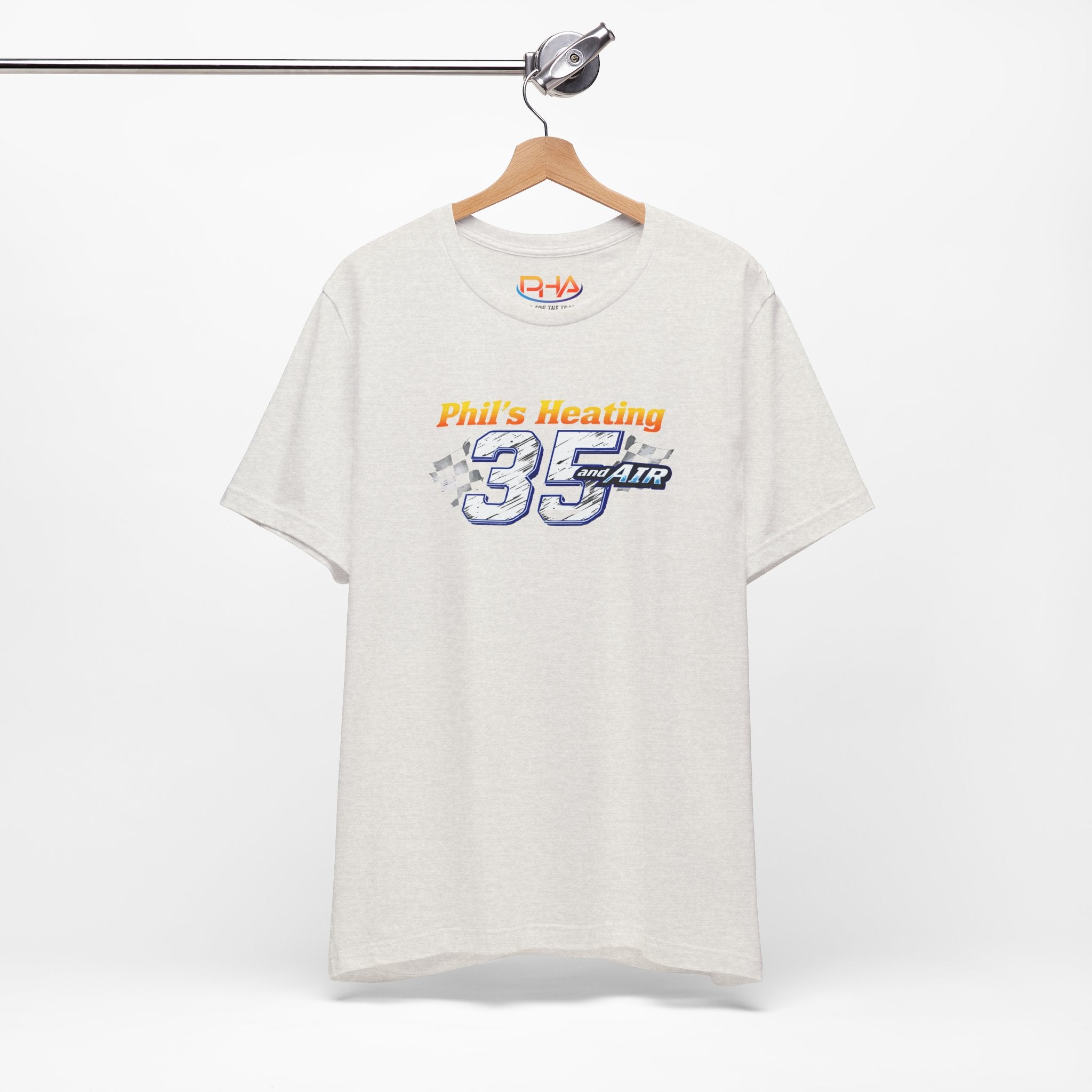 Racing Team Tee | "Phil's Heating and Air - NASCAR #35" | Car Graphic T-Shirt