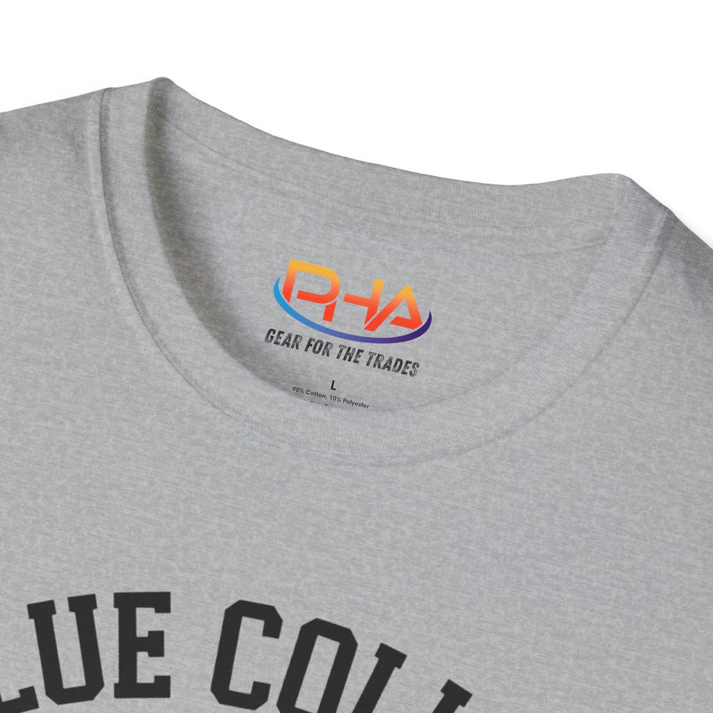 Blue Collar Warrior Graphic Tee | Construction Worker Strongman T-Shirt