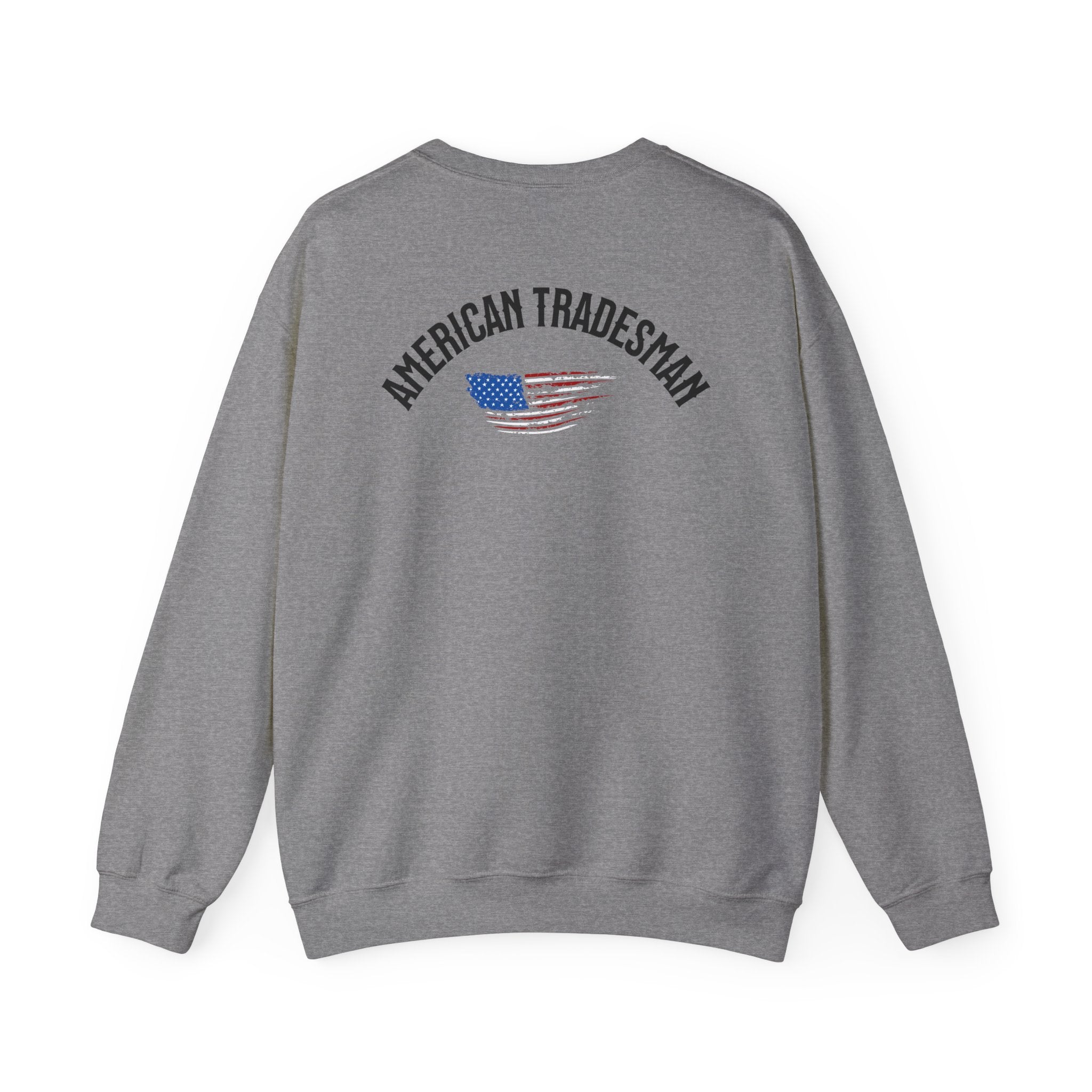 Patriotic Eagle Tradesmen Graphic Sweatshirt | American Flag Tradesmen Design