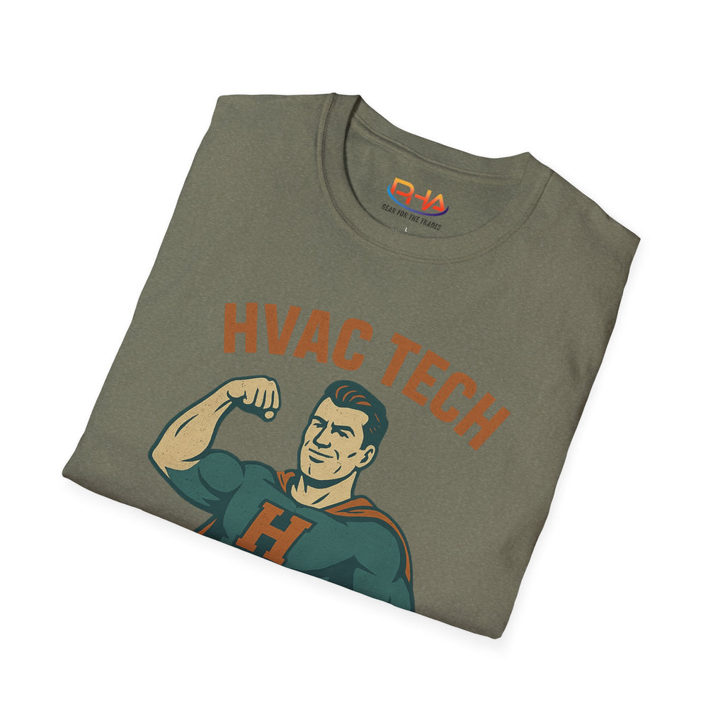 HVAC Tech Superhero Graphic T-Shirt | "Because Electricians Need Heroes Too!"