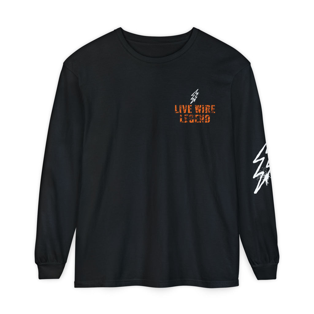 Live Wire Legend Long Sleeve Graphic Tee | High Voltage Lightning Bolt