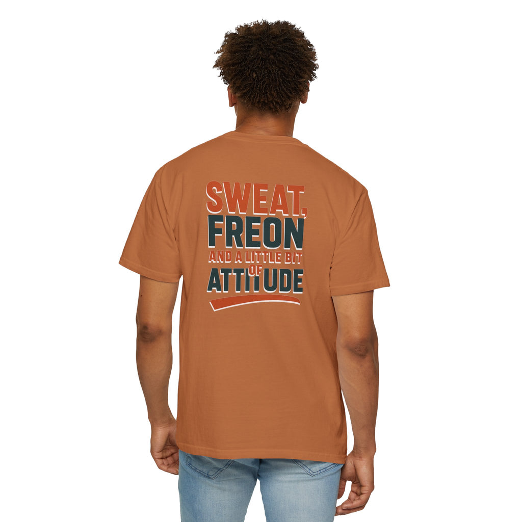 HVAC Pro Graphic T-shirt | Sweat, Freon, & a Little Bit of Attitude | HVAC Technician Tee