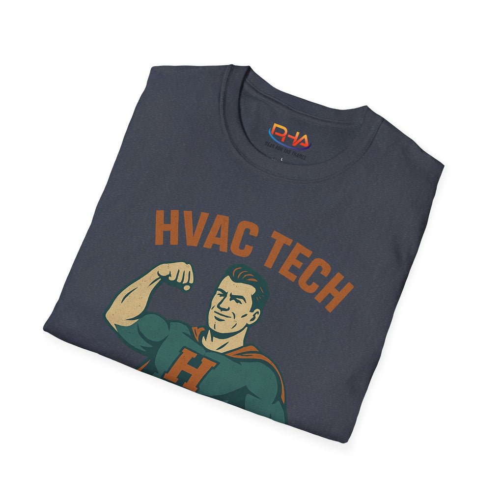 HVAC Tech Superhero Graphic T-Shirt | "Because Electricians Need Heroes Too!"