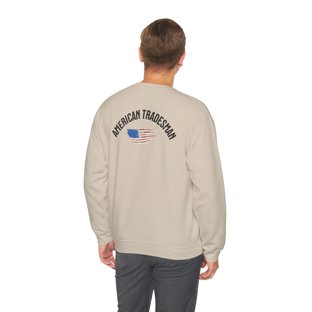 Patriotic Eagle Tradesmen Graphic Sweatshirt | American Flag Tradesmen Design
