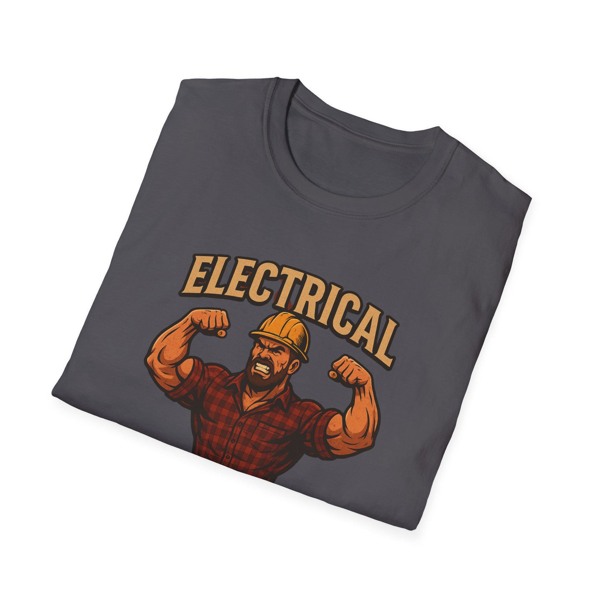 Electrical Warrior T-Shirt | Electrician Muscle Worker Graphic Tee