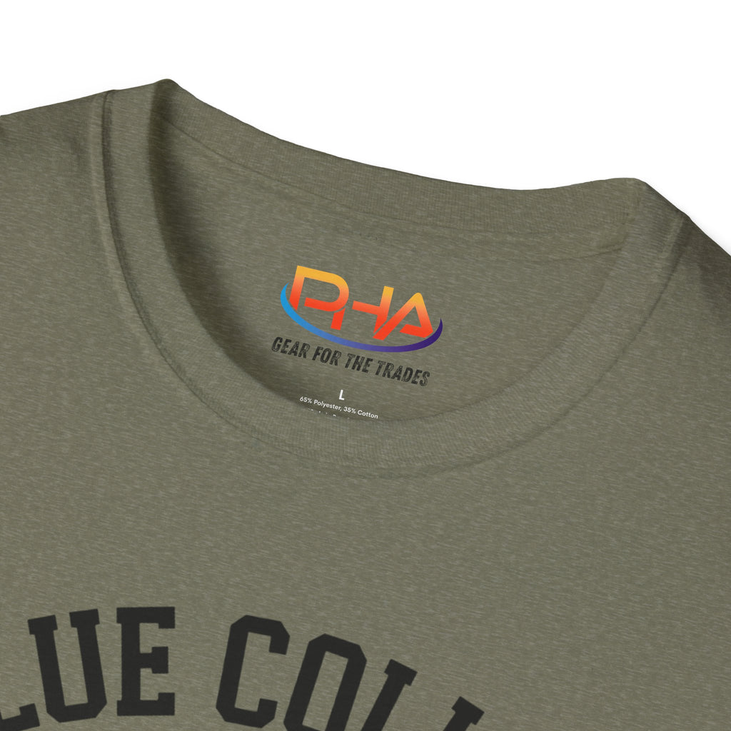 Blue Collar Warrior Graphic Tee | Construction Worker Strongman T-Shirt