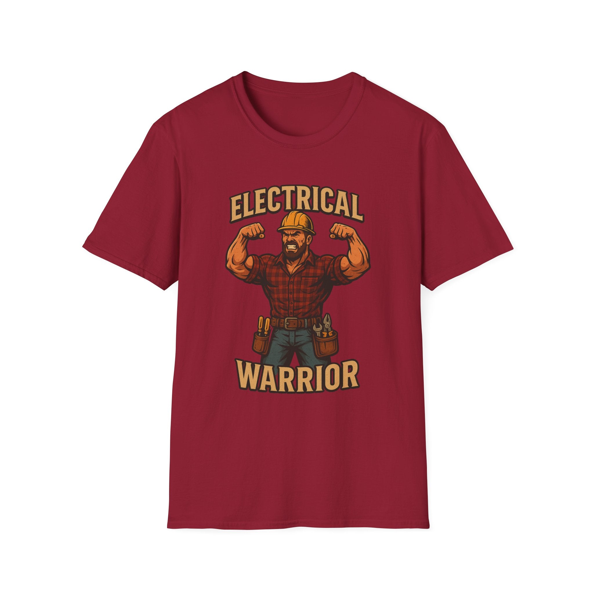 Electrical Warrior T-Shirt | Electrician Muscle Worker Graphic Tee