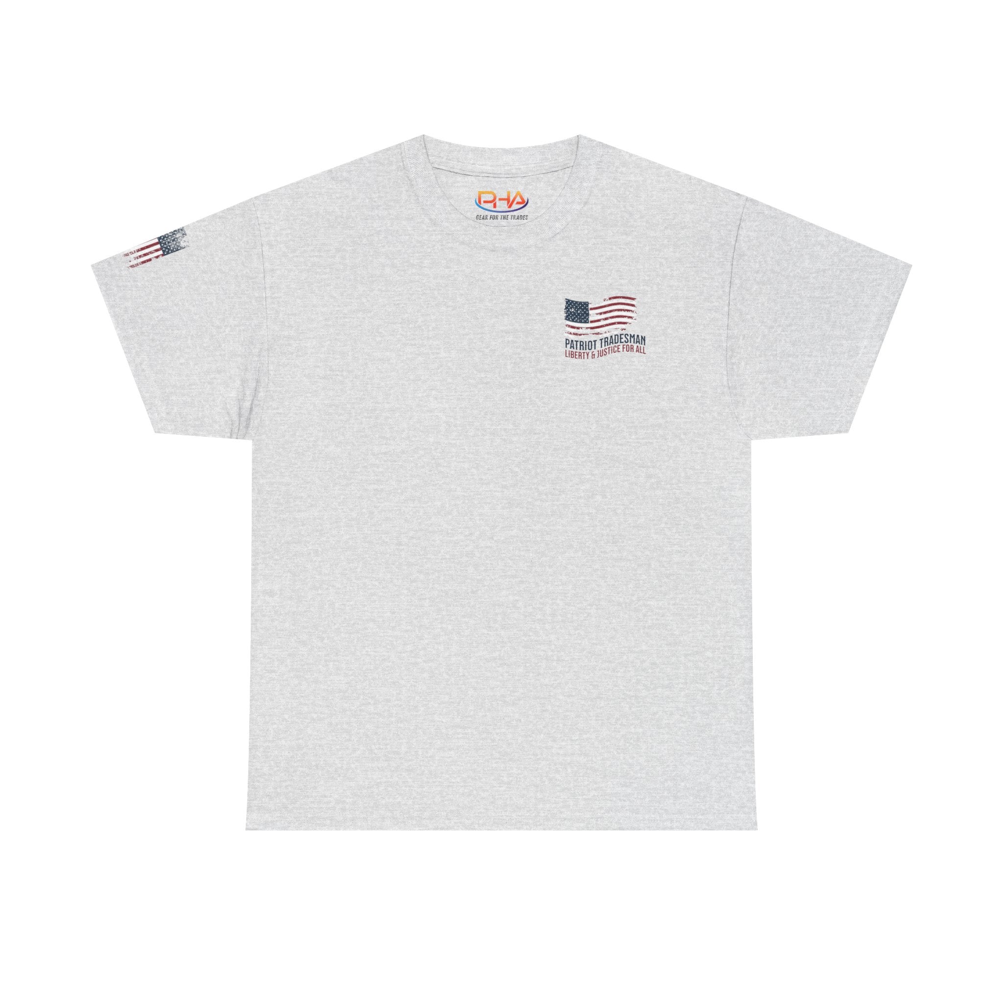 Proud & Free Eagle Graphic Tee | American Tradesman USA Flag T-shirt