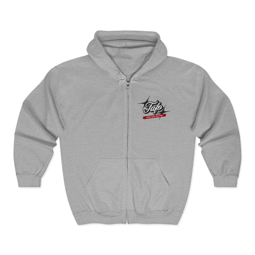 FAFO Retro Script Graphic Full-Zip Hoodie | Hooded Zip-Up Sweatshirt