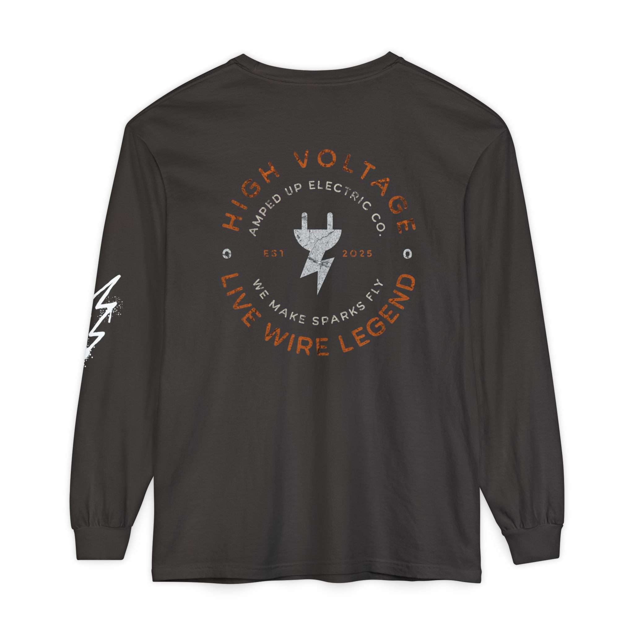 Live Wire Legend Long Sleeve Graphic Tee | High Voltage Lightning Bolt