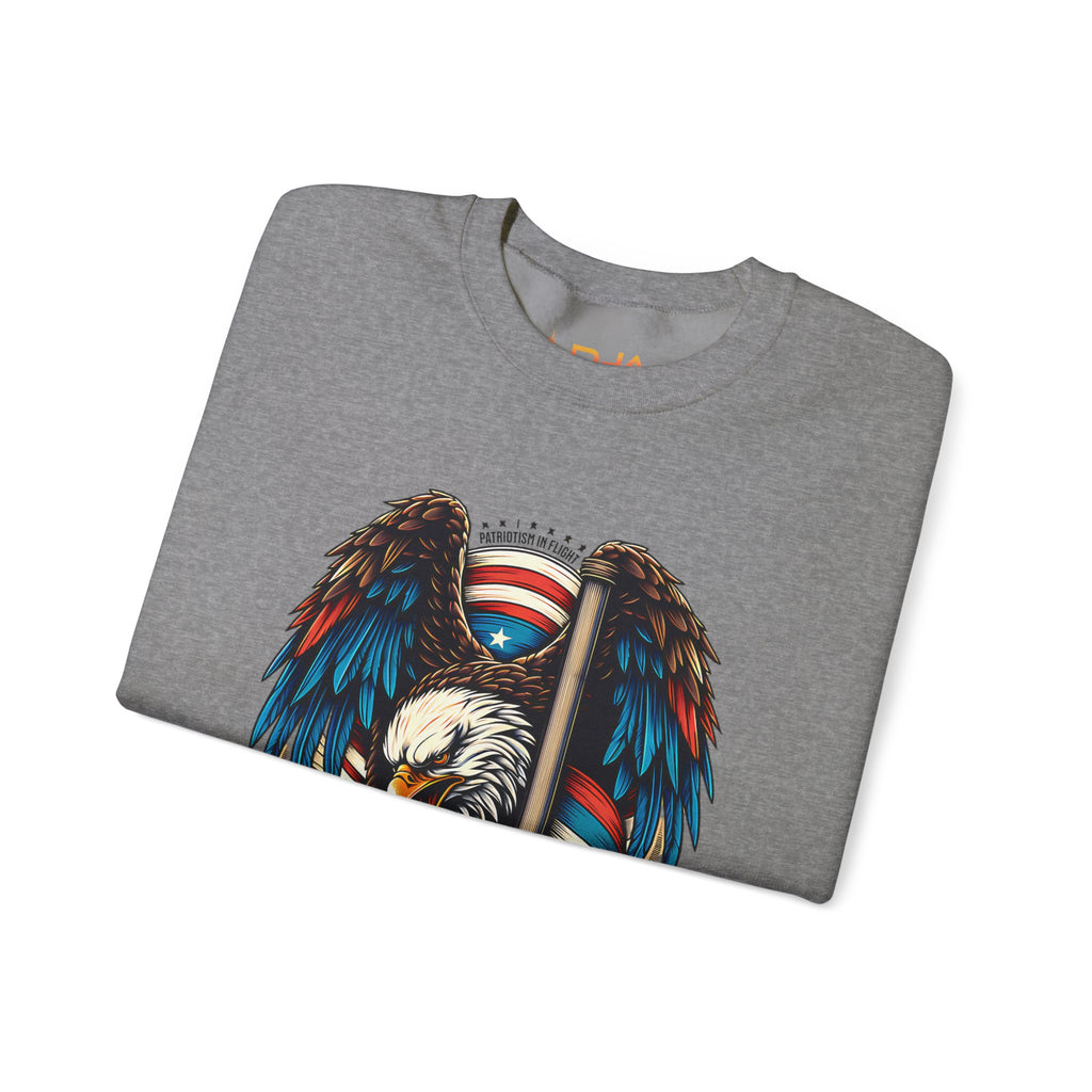 Patriotic Eagle Tradesmen Graphic Sweatshirt | American Flag Tradesmen Design