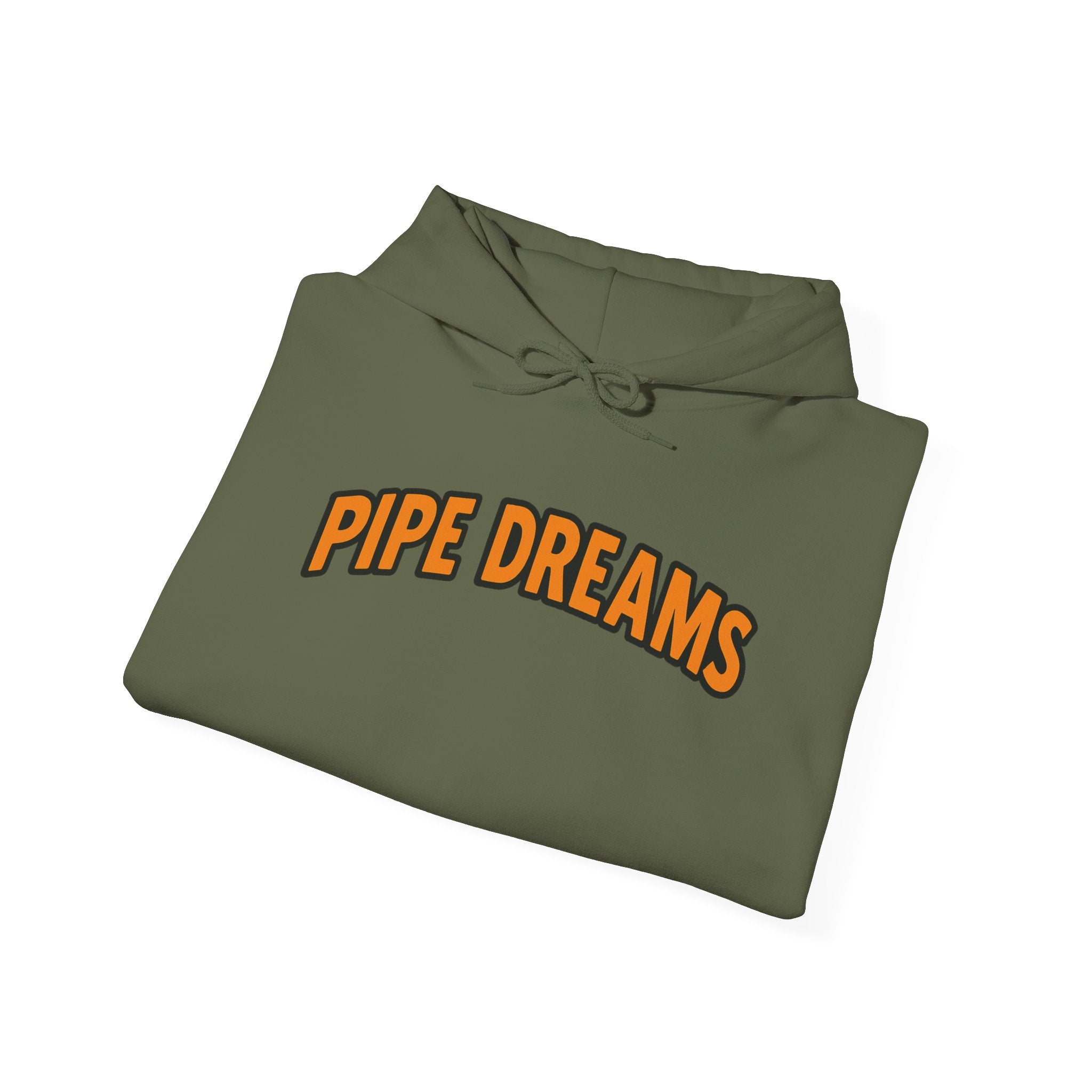 Pipe Dreams Graphic Hoodie | Plumber Money Illustration Hooded Sweatshirt