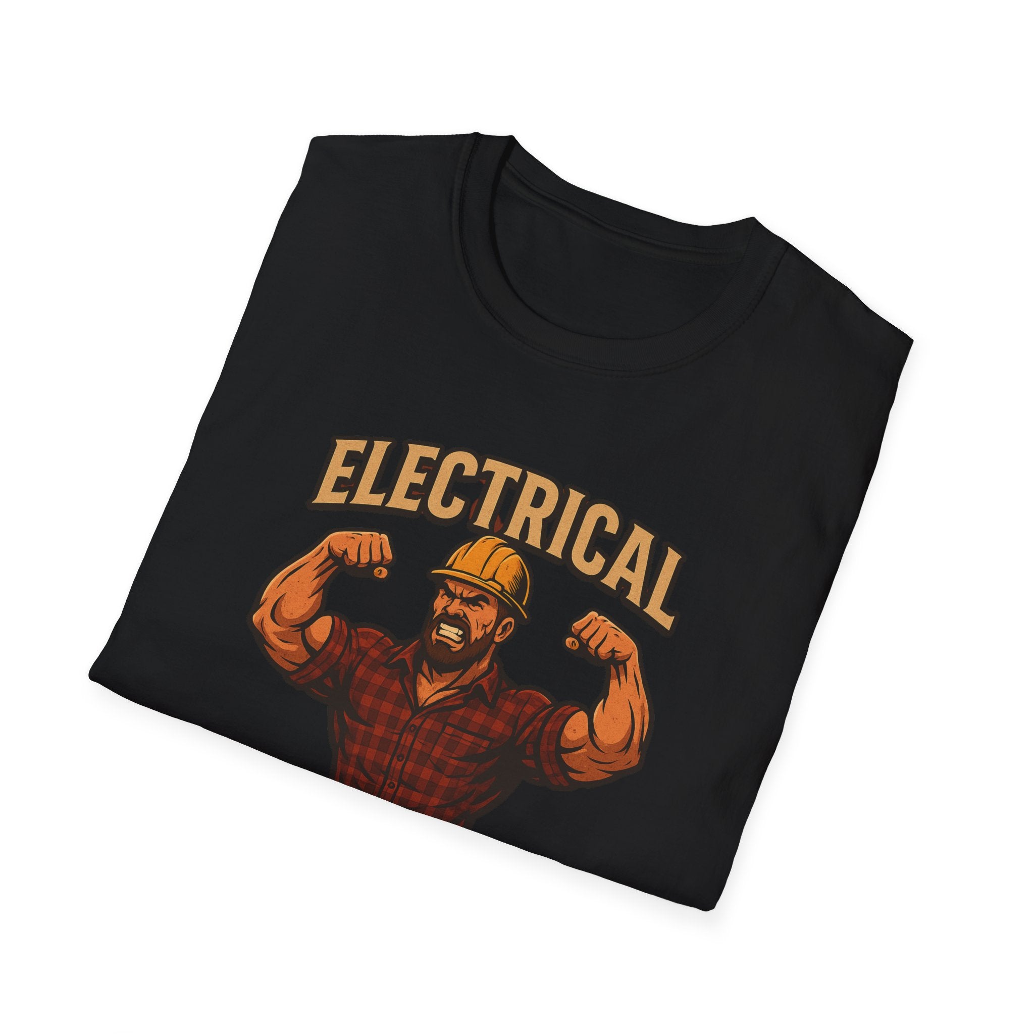 Electrical Warrior T-Shirt | Electrician Muscle Worker Graphic Tee