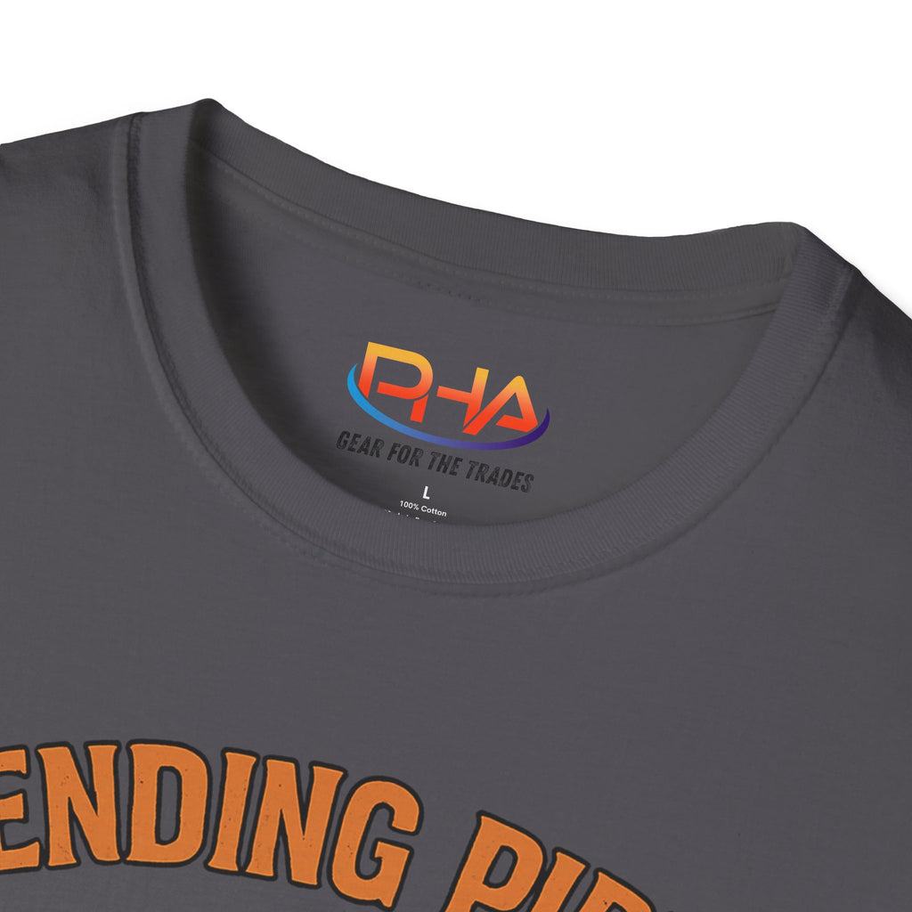 Plumbing Warrior Graphic Tee | Bending Pipes to Our Will Plumber T-Shirt
