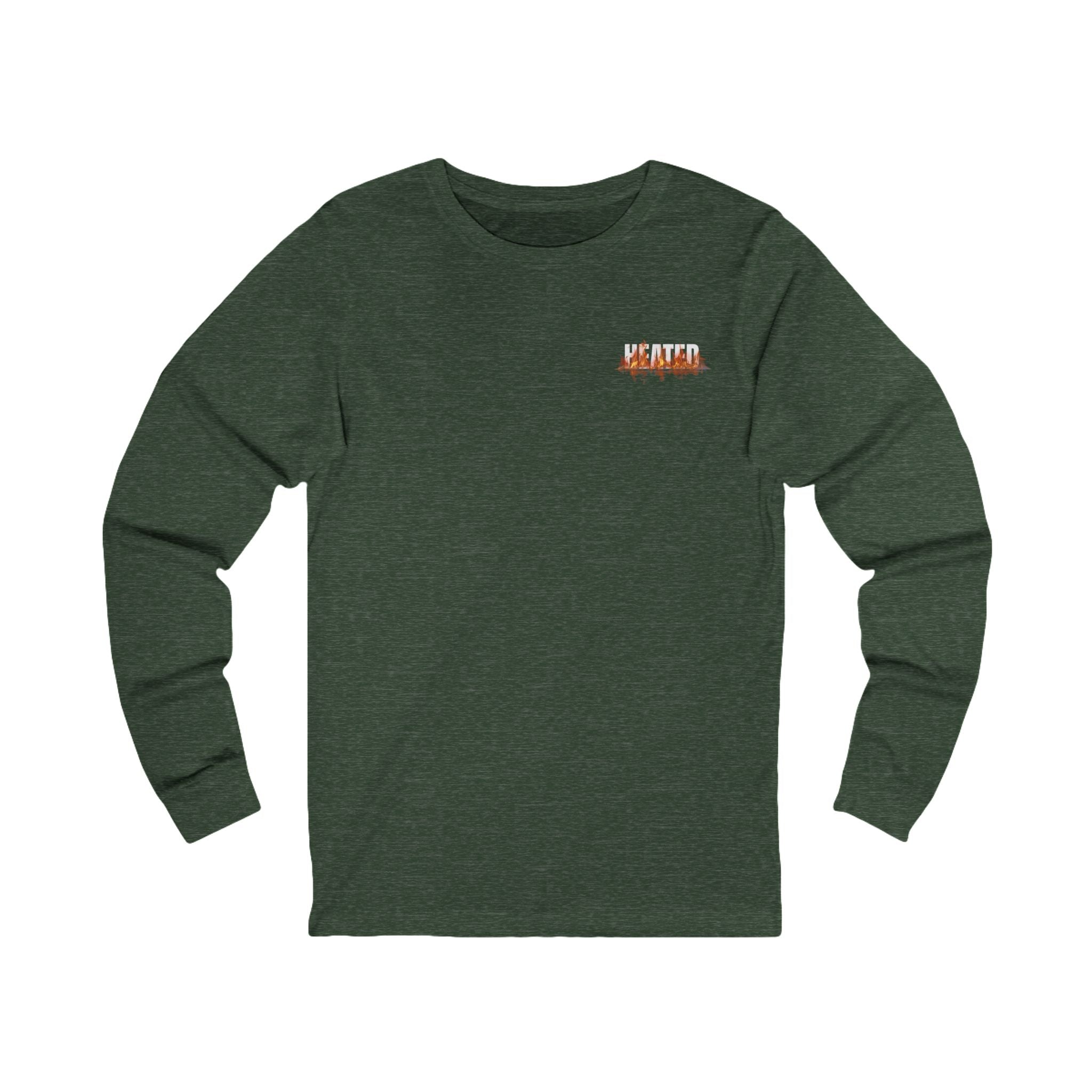 HVAC Pro Flame Long-Sleeve Graphic Tee | Heating Cooling Technician Shirt