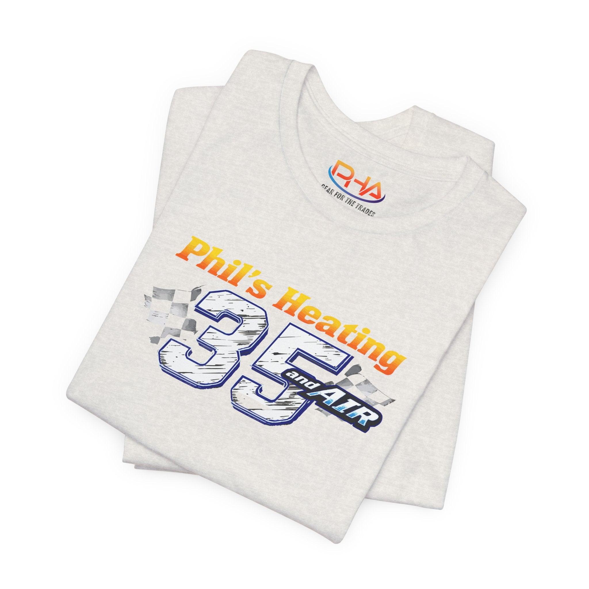 Racing Team Tee | "Phil's Heating and Air - NASCAR #35" | Car Graphic T-Shirt