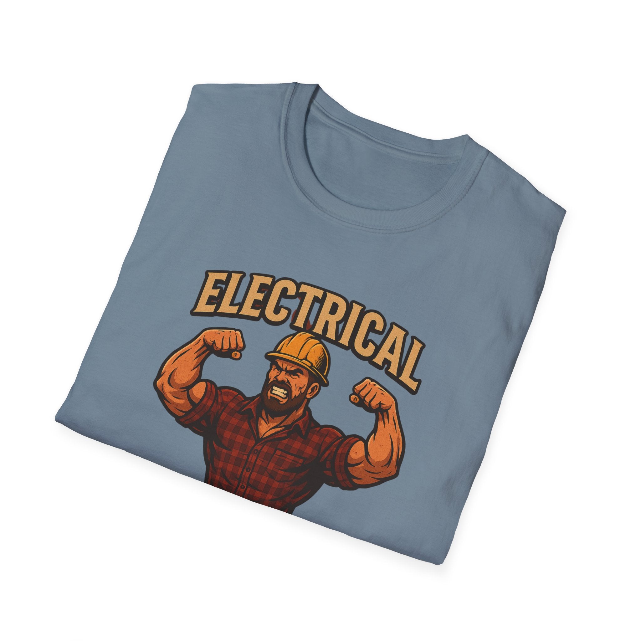 Electrical Warrior T-Shirt | Electrician Muscle Worker Graphic Tee