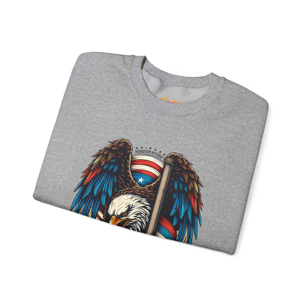 Patriotic Eagle Tradesmen Graphic Sweatshirt | American Flag Tradesmen Design