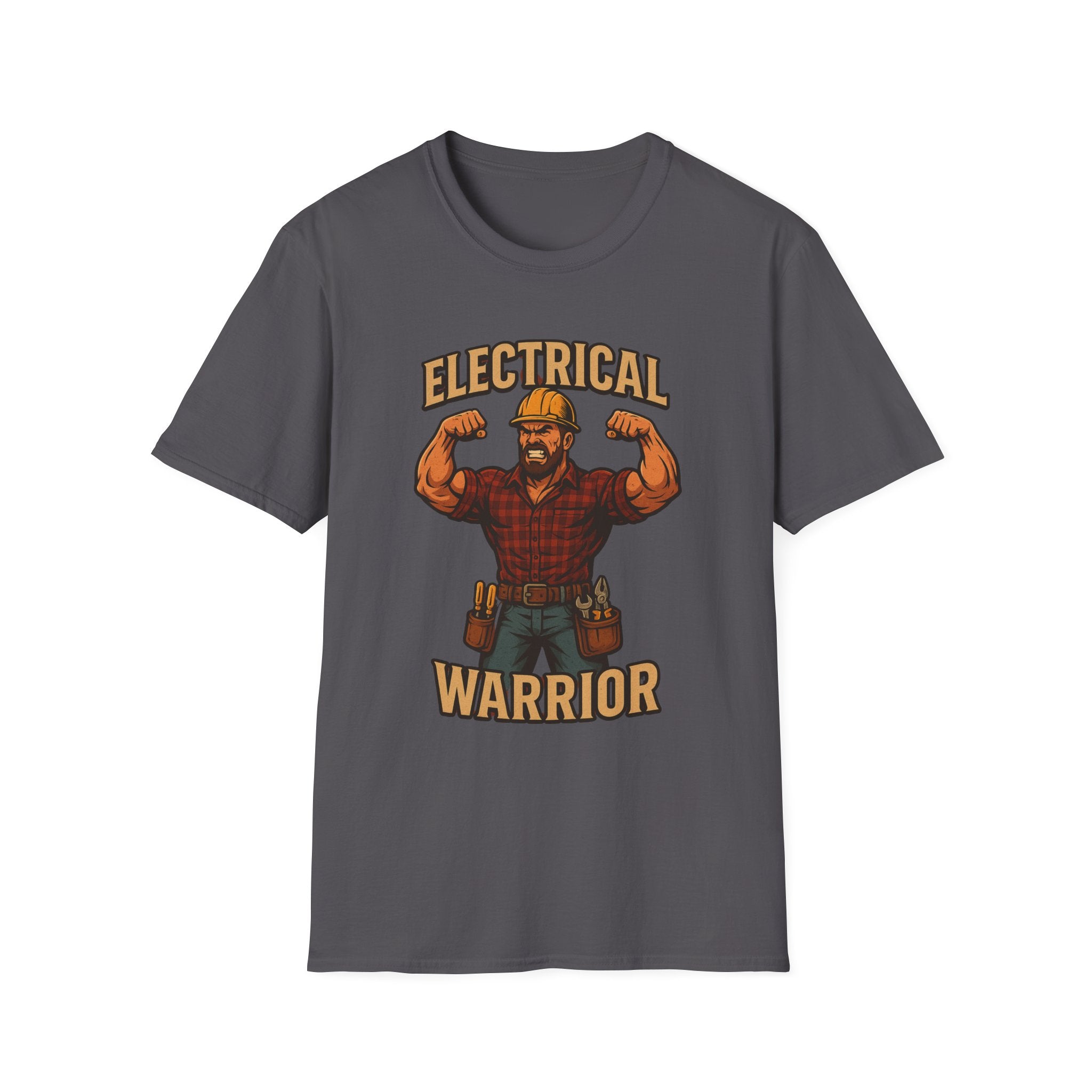 Electrical Warrior T-Shirt | Electrician Muscle Worker Graphic Tee
