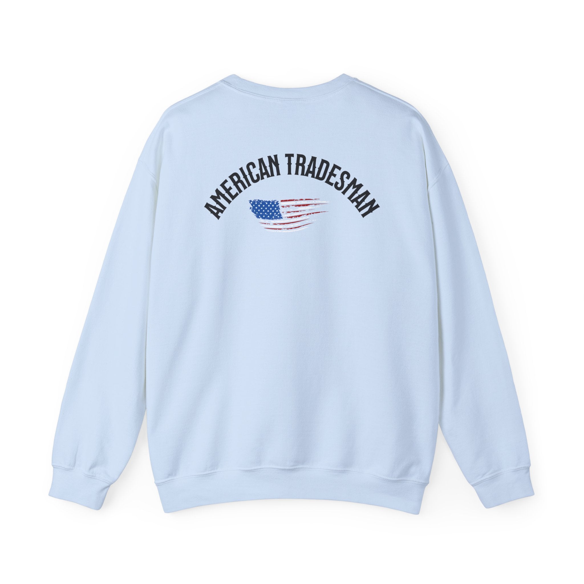 Patriotic Eagle Tradesmen Graphic Sweatshirt | American Flag Tradesmen Design