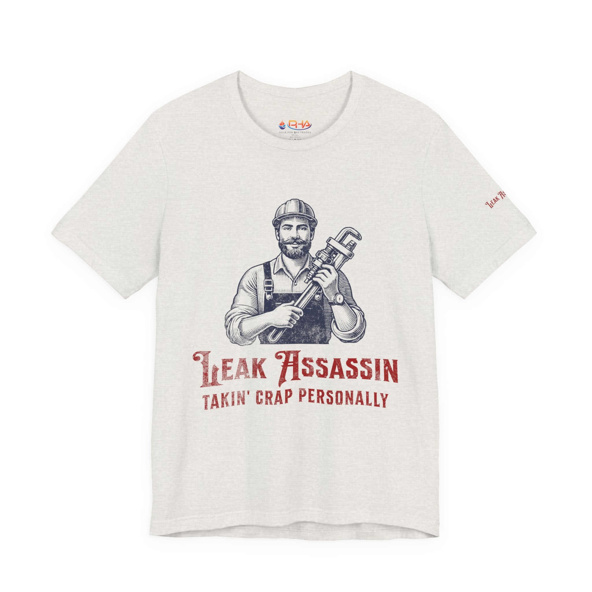 Leak Assassin Takin' Crap Personally Tee | Plumber Wrench Graphic Shirt