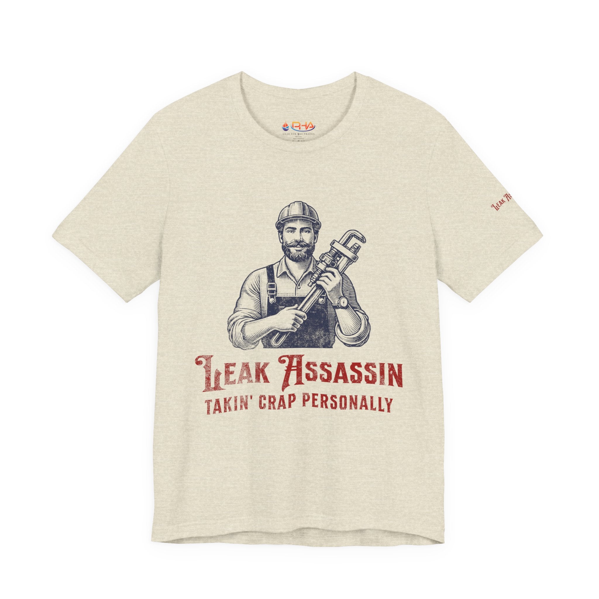 Leak Assassin Takin' Crap Personally Tee | Plumber Wrench Graphic Shirt
