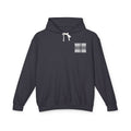 HVAC God Graphic Hoodie | Distorted Wavey Text on Chest & Back