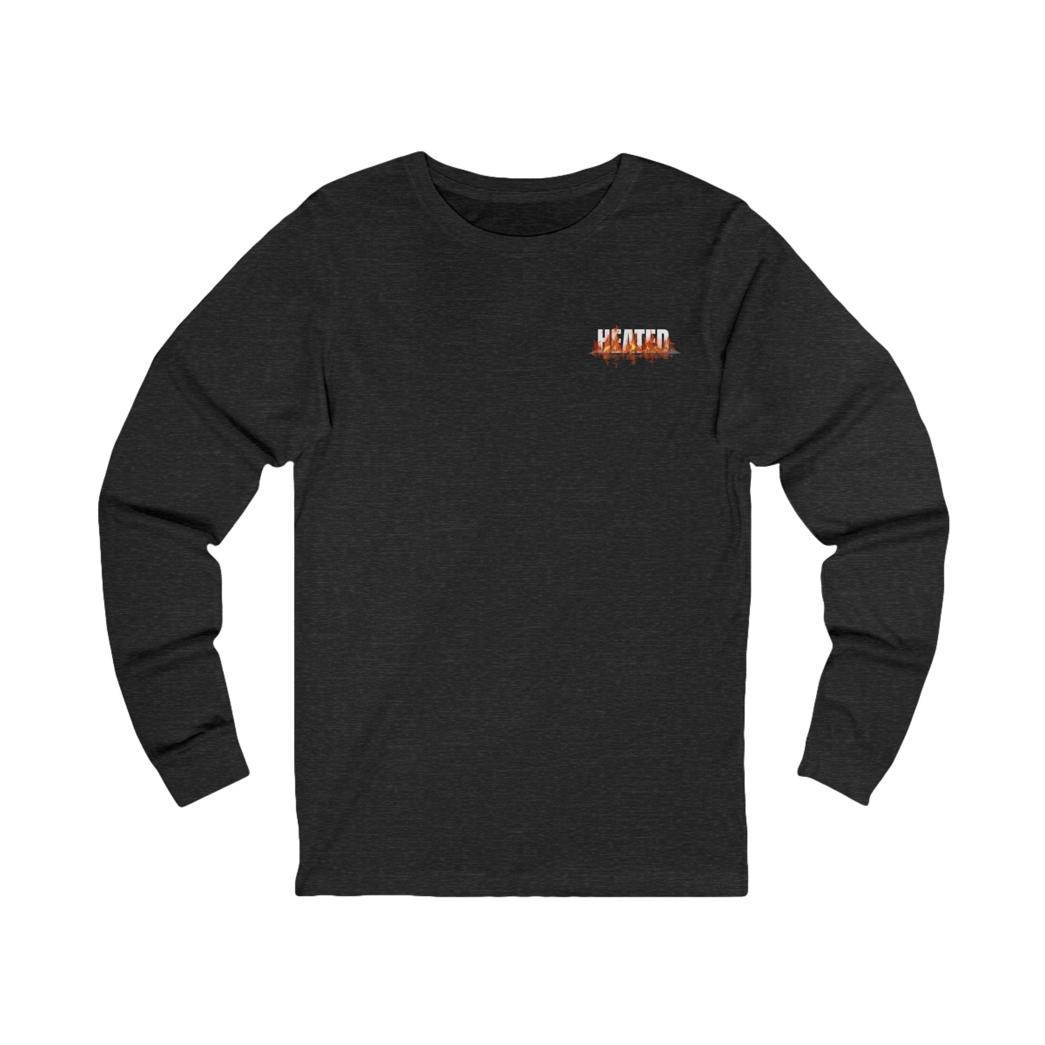 HVAC Pro Flame Long-Sleeve Graphic Tee | Heating Cooling Technician Shirt
