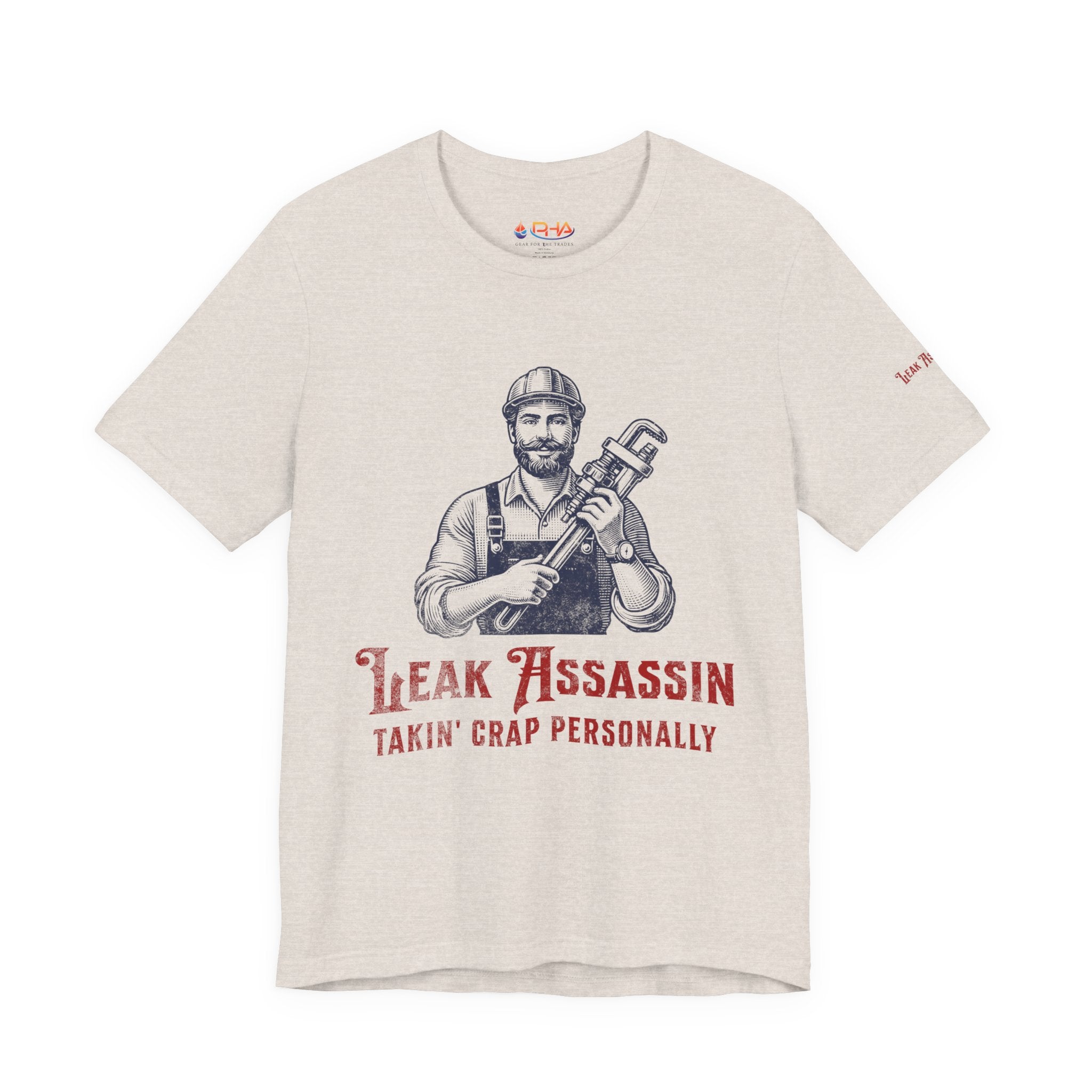 Leak Assassin Takin' Crap Personally Tee | Plumber Wrench Graphic Shirt