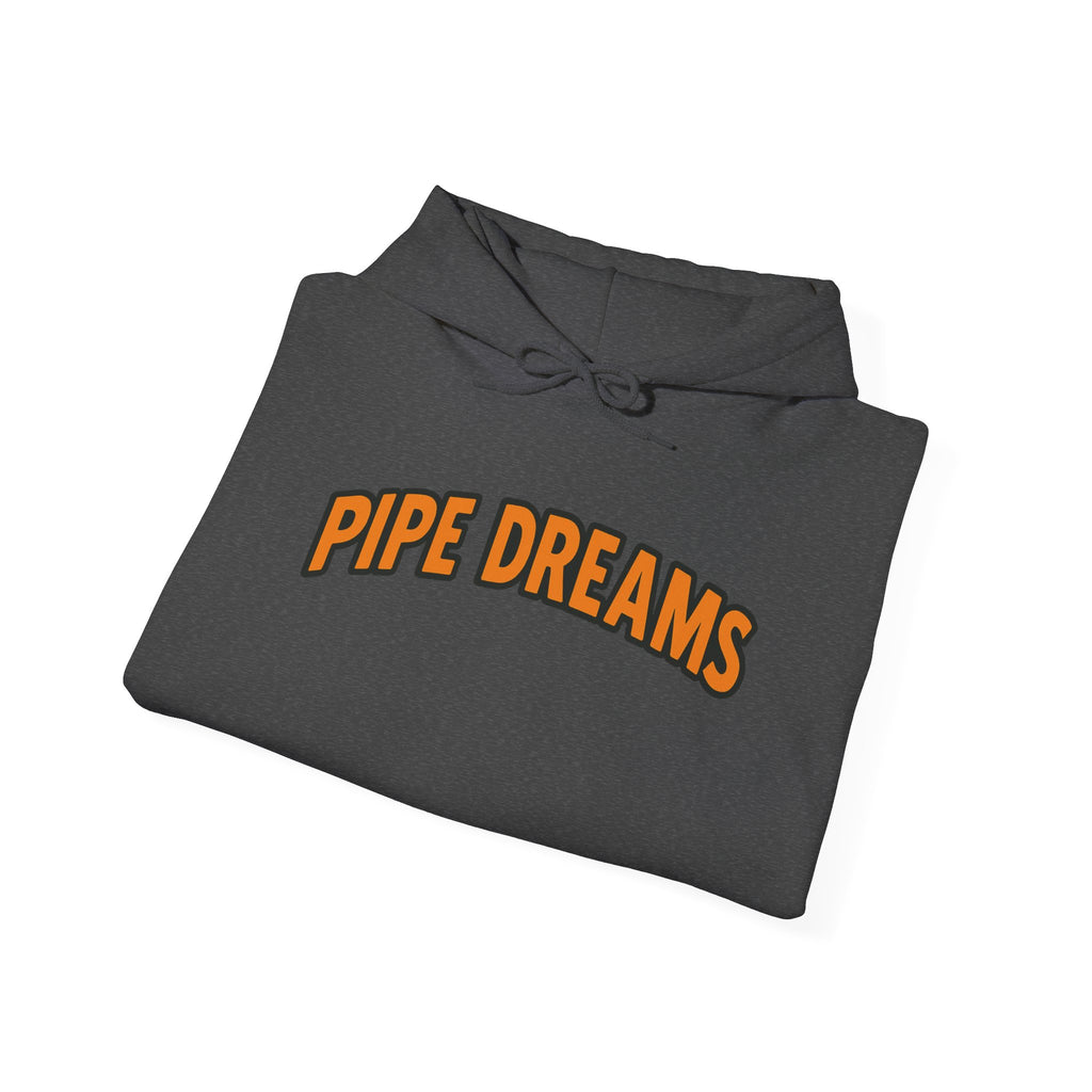 Pipe Dreams Graphic Hoodie | Plumber Money Illustration Hooded Sweatshirt