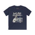Kids Tee - 'Let's See If It Sticks' Yeti Ice Cube Funny Graphic Shirt