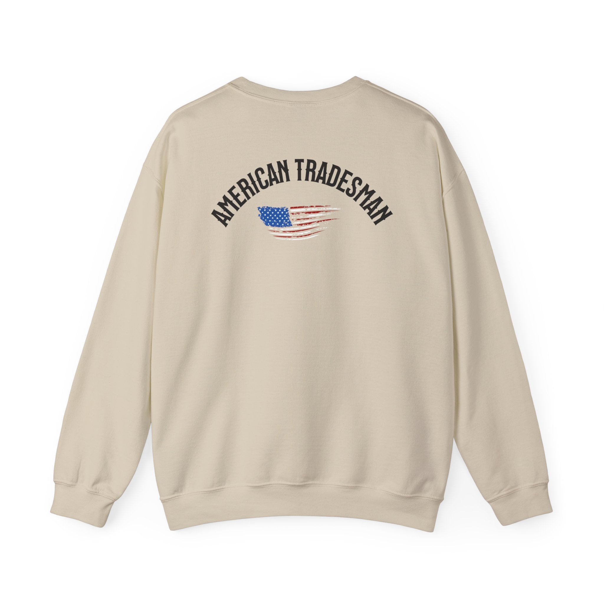 Patriotic Eagle Tradesmen Graphic Sweatshirt | American Flag Tradesmen Design