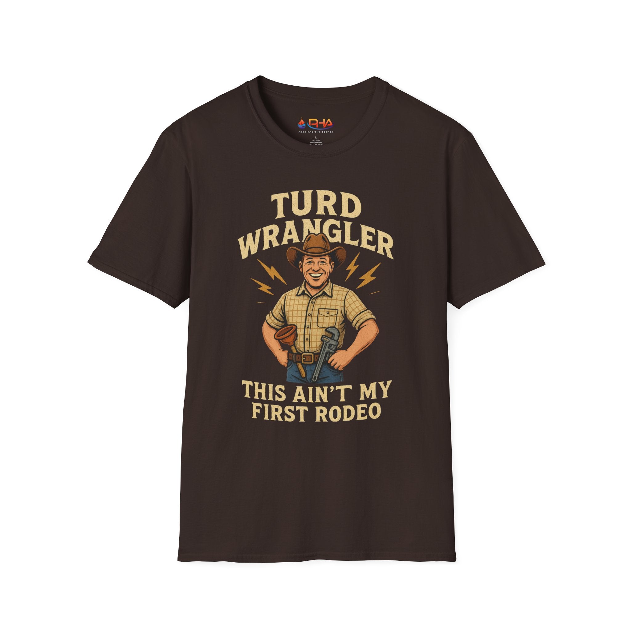 Turd Wrangler Plumber Graphic Tee | This Ain't My First Rodeo T-Shirt