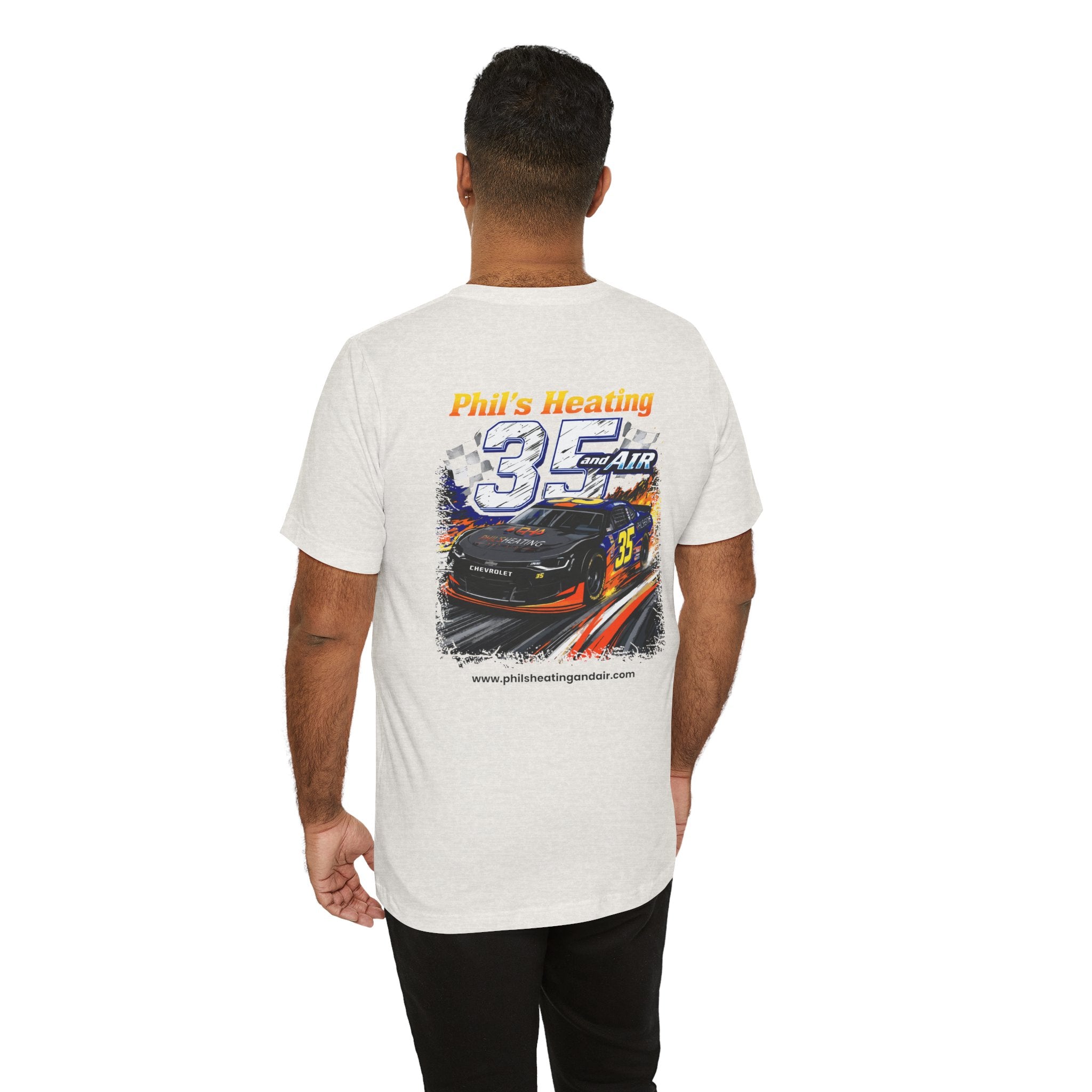 Racing Team Tee | "Phil's Heating and Air - NASCAR #35" | Car Graphic T-Shirt