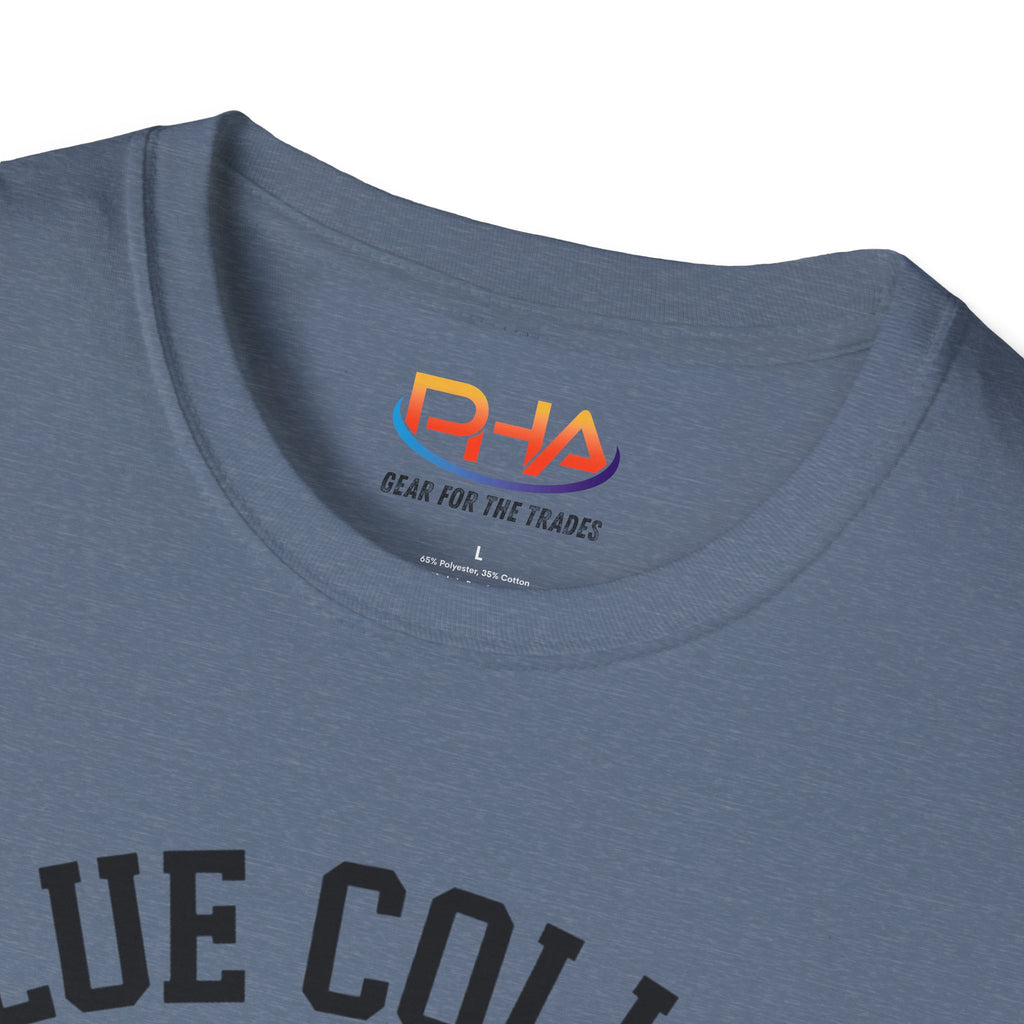 Blue Collar Warrior Graphic Tee | Construction Worker Strongman T-Shirt