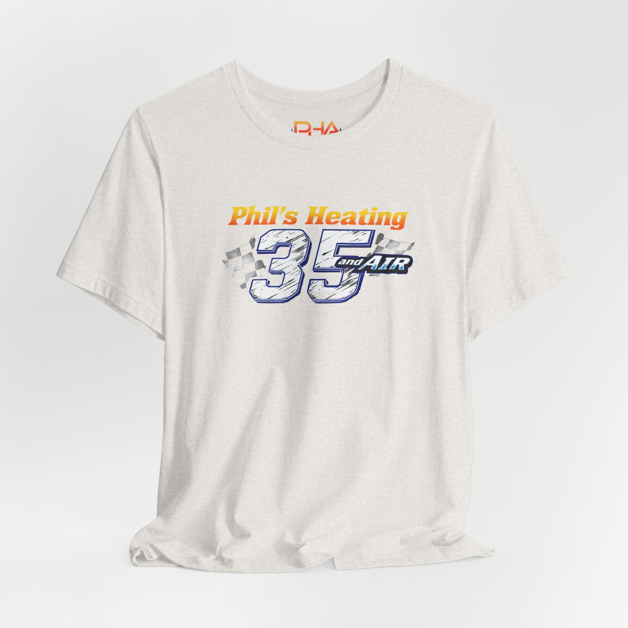 Racing Team Tee | "Phil's Heating and Air - NASCAR #35" | Car Graphic T-Shirt