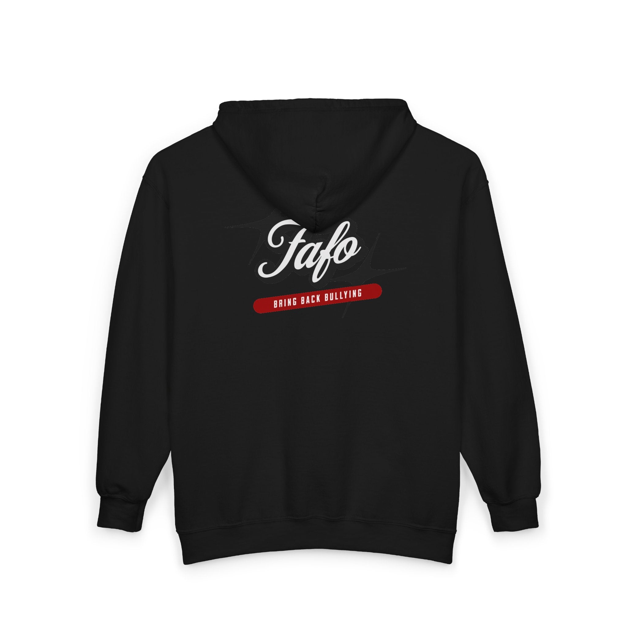 FAFO Retro Script Graphic Full-Zip Hoodie | Hooded Zip-Up Sweatshirt