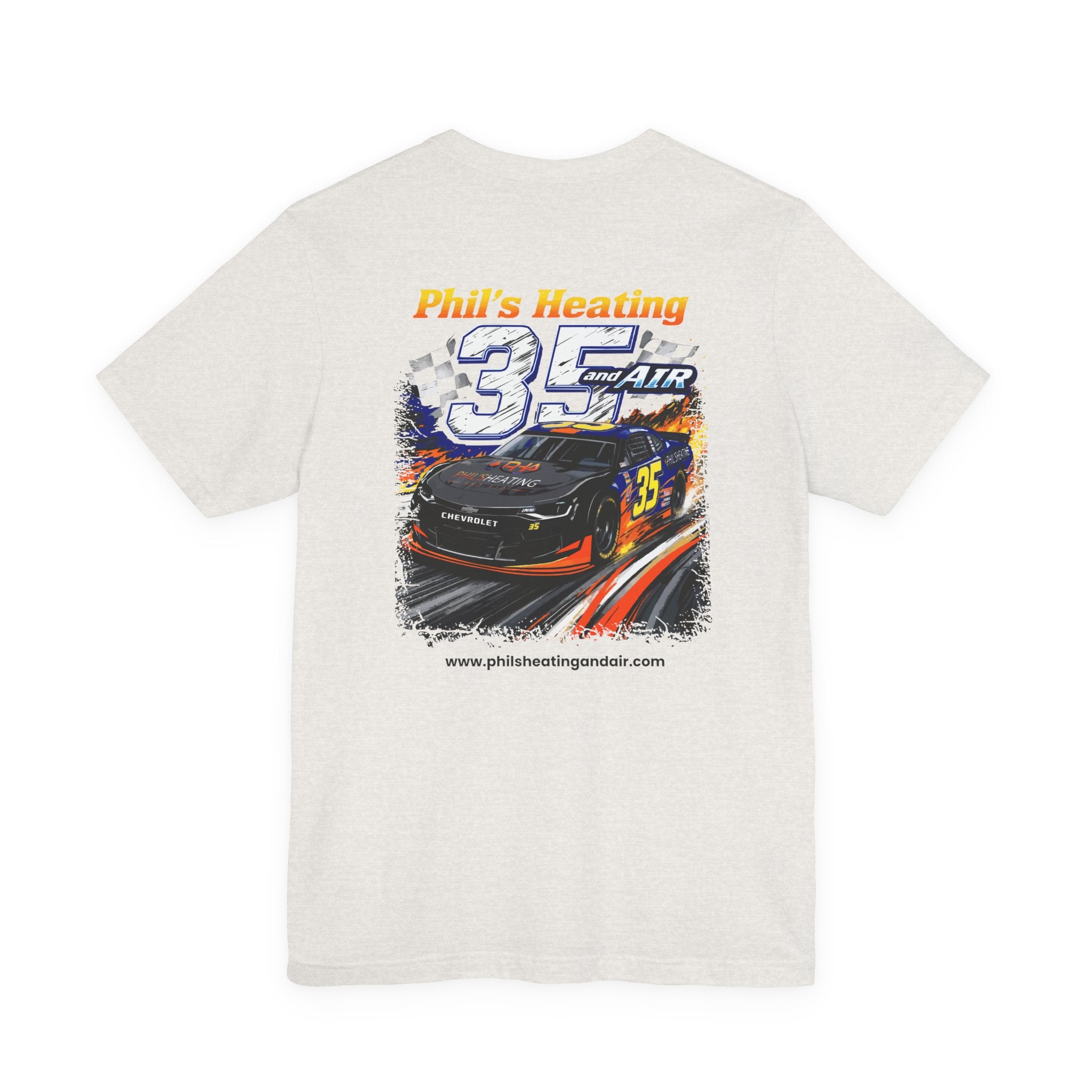 Racing Team Tee | "Phil's Heating and Air - NASCAR #35" | Car Graphic T-Shirt