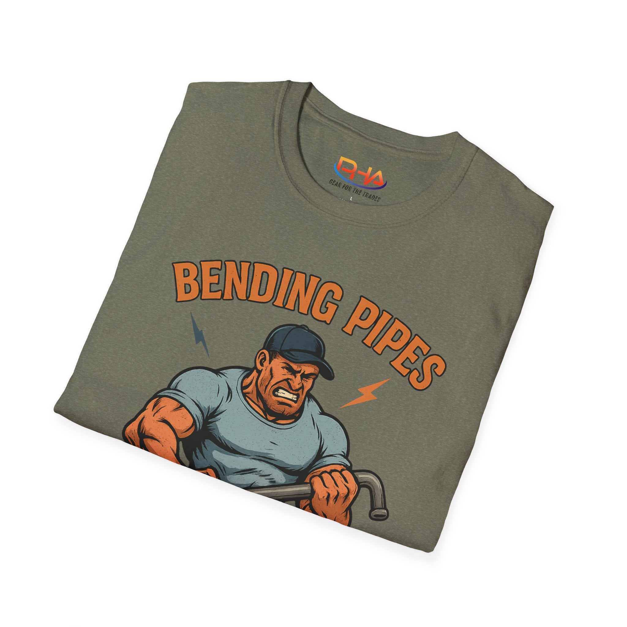 Plumbing Warrior Graphic Tee | Bending Pipes to Our Will Plumber T-Shirt