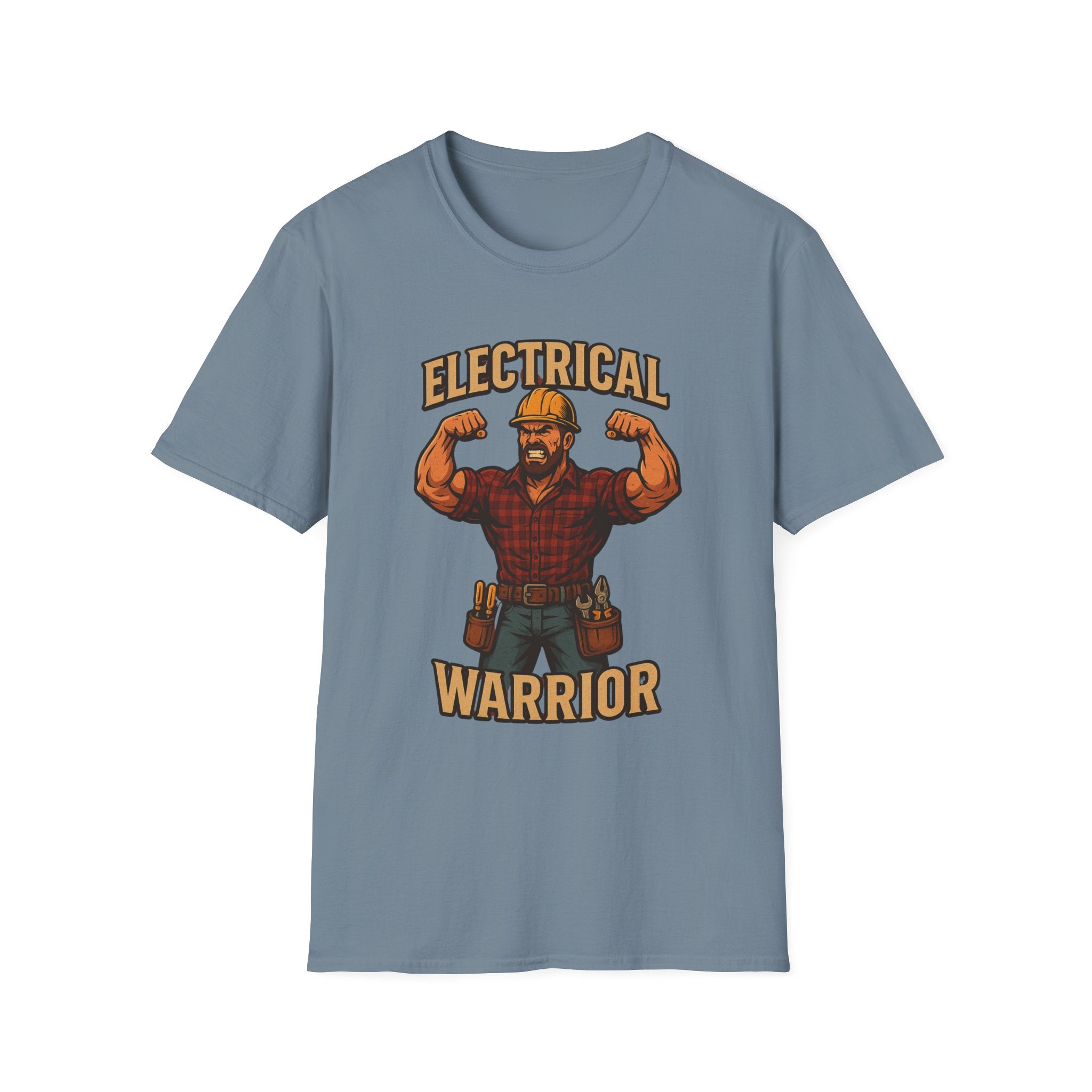 Electrical Warrior T-Shirt | Electrician Muscle Worker Graphic Tee
