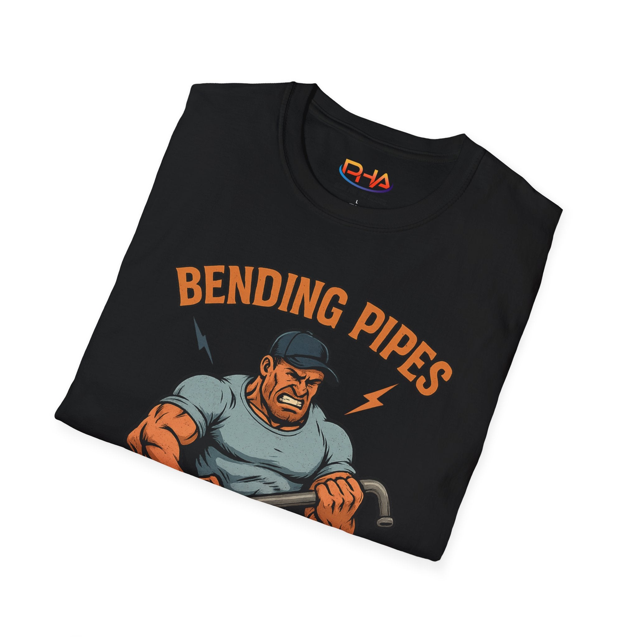 Plumbing Warrior Graphic Tee | Bending Pipes to Our Will Plumber T-Shirt